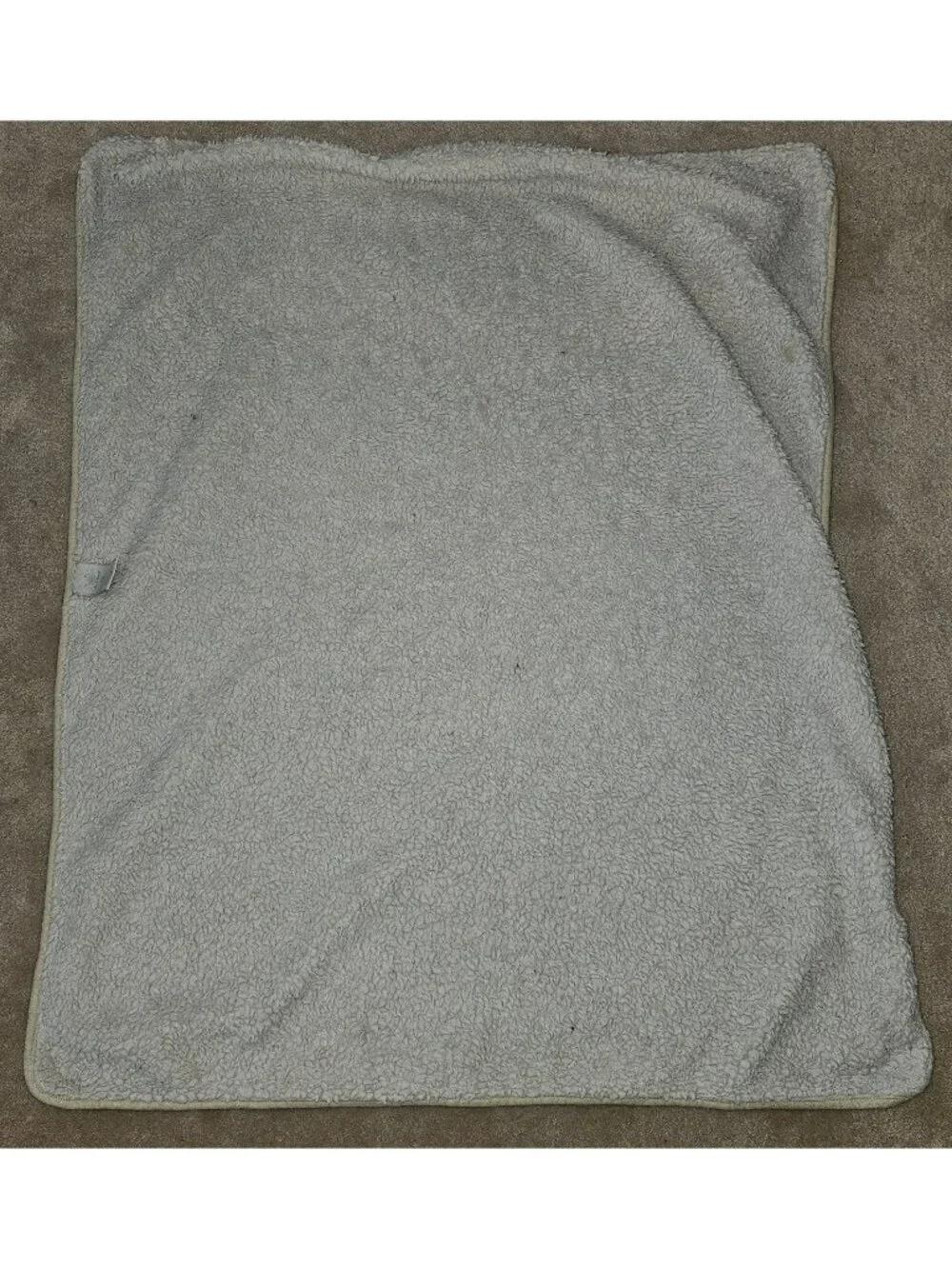 Cloud Island Gray Llama Alpaca Baby Blanket Jersey Knit Sherpa 30x35